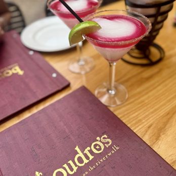 Boudro's, a Texas Bistro - Prickly Pear margarita - New American Near Me - San Antonio, Texas
