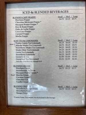 Menu photo 8 Tierra Mia Coffee Drive Thru La Puente, CA Menu photo 8 Tierra Mia Coffee Drive Thru La Puente, CA