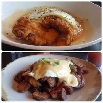 Heritage - Top: Fish and Grits Bottom: Duck Hash - New American Near Me - Richmond, Virginia