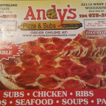 Andy's Pizza And Subs - The menu cover - Pizza Near Me - Southgate, Michigan