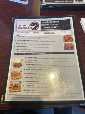 Menu photo 1 Pad Thai Cafe Glendale, AZ