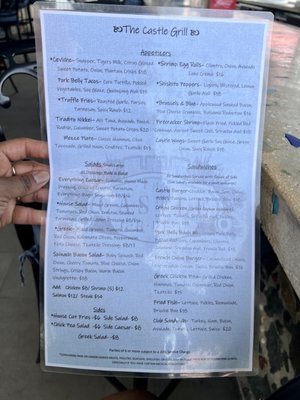 Menu photo 2 The Castle Grill Saint Thomas, VI