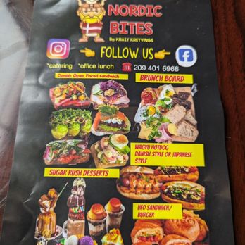 Nordic Bites - Soft Opening Flier - Hot Dogs Near Me - Stockton, California