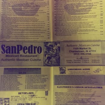 San Pedro Mexican Restaurant  - Huge menu - Mexican Near Me - Charlestown, Indiana