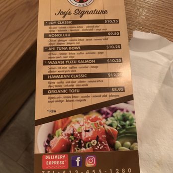 Joy Bowl - Poke Near Me - Springfield, Massachusetts
