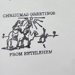 US Post Office - Christmas stamp, from Bethlehem