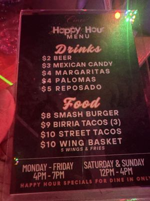 Menu photo 2 Cinco Michelada Beer Bar Houston, TX