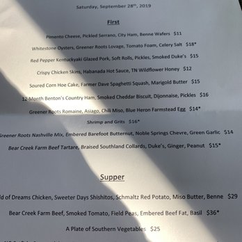 Husk - Personalized Menu - Southern Near Me - Nashville, Tennessee