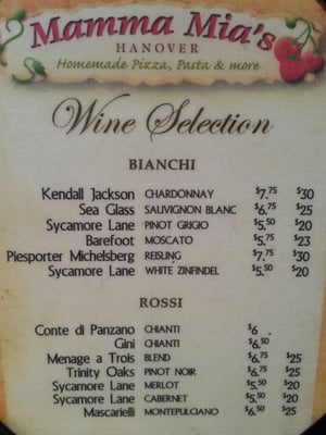 Menu photo 2 Mamma Mia's - Hanover Hanover, MA Menu photo 2 Mamma Mia's - Hanover Hanover, MA