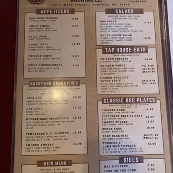 Tonopah Brewing - Food menu - Barbeque Near Me - Tonopah, Nevada Tonopah Brewing - Food menu - Barbeque Near Me - Tonopah, Nevada