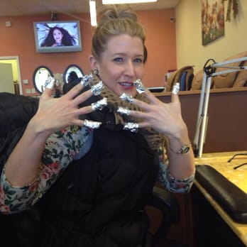 LV Nails - Foil fingers. - Nail Salons Near Me - Fishers, Indiana