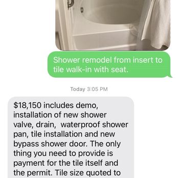 Billywood Construction - A screenshot of his overpriced quote from my vague project. - General Contractors Near Me Billywood Construction - A screenshot of his overpriced quote from my vague project. - General Contractors Near Me
