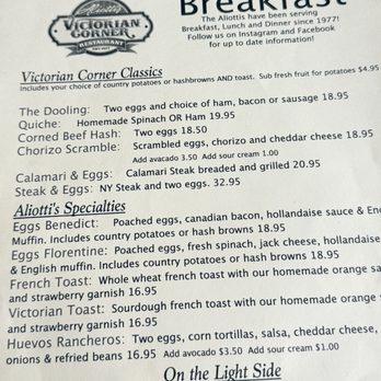 Aliotti's Victorian Corner Restaurant - Menu - Italian Near Me - Pacific Grove, California Aliotti's Victorian Corner Restaurant - Menu - Italian Near Me - Pacific Grove, California