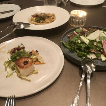 Sepia - -Tagliatelle (pheasant ragu, black trumpets)($16) -Sea scallops (black pudding, parsnip, tangerine)($18) -Belgian endive salad ($13) - New American Near Me - Chicago, Illinois Sepia - -Tagliatelle (pheasant ragu, black trumpets)($16) -Sea scallops (black pudding, parsnip, tangerine)($18) -Belgian endive salad ($13) - New American Near Me - Chicago, Illinois