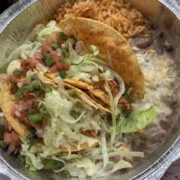 Taco plate - you get 3. Very filling. Taco plate - you get 3. Very filling.