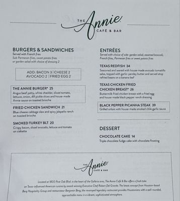 Menu photo 8 The Annie Cafe & Bar Houston, TX Menu photo 8 The Annie Cafe & Bar Houston, TX