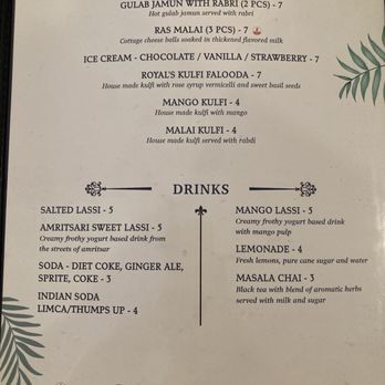 Royal Kitchen - Royal Kitchen's Desserts and Drinks Menu - Indian Near Me - Carlisle, Pennsylvania Royal Kitchen - Royal Kitchen's Desserts and Drinks Menu - Indian Near Me - Carlisle, Pennsylvania