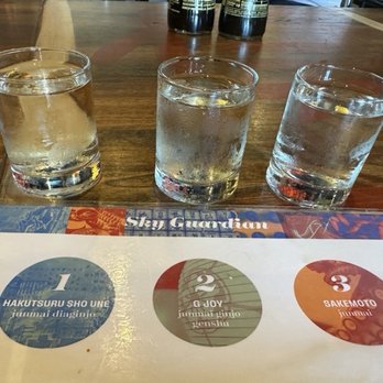 Blue Sushi Sake Grill - Sky Guardian Sake Flight - Sushi Bars Near Me - Indianapolis, Indiana