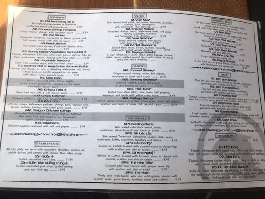 Menu photo 2 Saigon Cafe Buffalo, NY