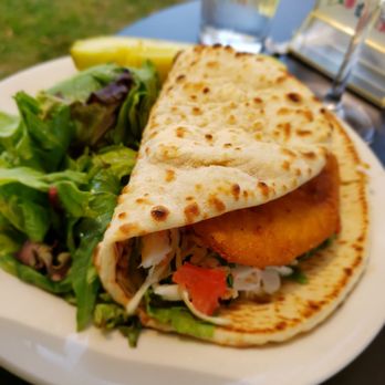 Hershey Pantry - Fish taco on pita bread with mixed greens - Breakfast & Brunch Near Me - Hershey, Pennsylvania