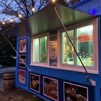 Superhero Chefs Express - a food truck at dusk - American Near Me - Huntsville, Alabama Superhero Chefs Express - a food truck at dusk - American Near Me - Huntsville, Alabama