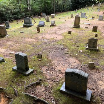 Elkmont Ghost Town - Old Elkmont Cemetery stones - Campgrounds Near Me