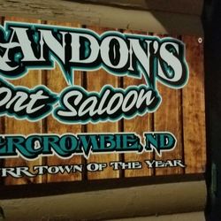 Fort Saloon - Brandon's sign.