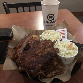Q Barbeque - 4 meat platter - Barbeque Near Me - Glen Allen, Virginia