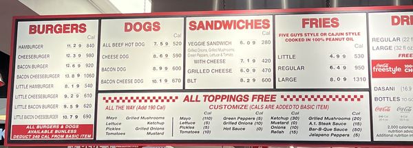 Menu photo 1 Five Guys Redmond, WA
