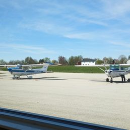 Great view of the ramp from our table.