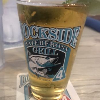 Dockside Waterfront Grill - Great pour - Seafood Near Me - Venice, Florida
