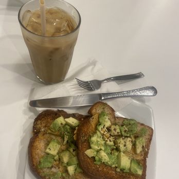Juniper Market - Iced latte and avocado toast. Nothing too fancy. Love the biodegradable straw. - Coffee & Tea Near Me - Saint Augustine, Florida Juniper Market - Iced latte and avocado toast. Nothing too fancy. Love the biodegradable straw. - Coffee & Tea Near Me - Saint Augustine, Florida