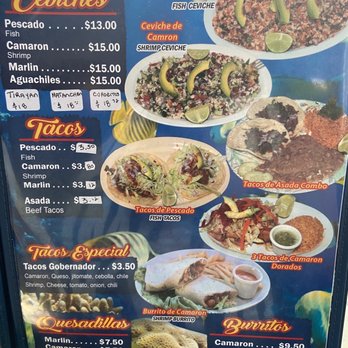 Ceviches - Menu - Seafood Near Me - San Fernando, California