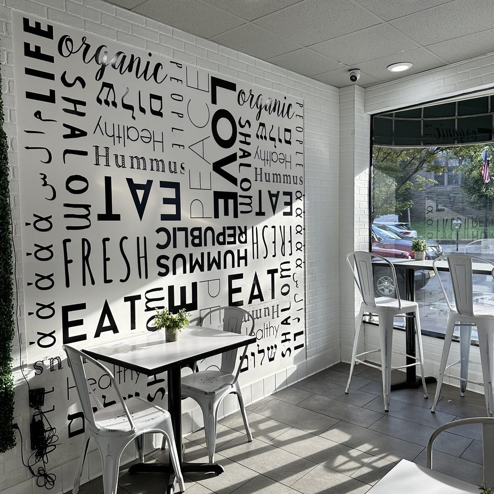Hummus Republic - Seating area - Middle Eastern Near Me - Morristown, New Jersey Hummus Republic - Seating area - Middle Eastern Near Me - Morristown, New Jersey