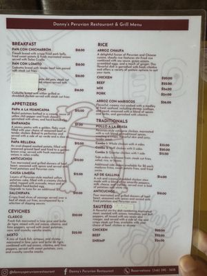 Menu photo 2 Danny’s Peruvian Restaurant & Grill Katy, TX Menu photo 2 Danny’s Peruvian Restaurant & Grill Katy, TX