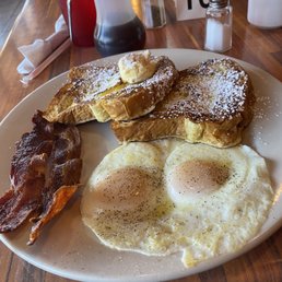 Basted eggs
