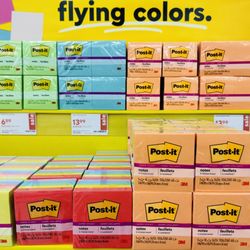 Staples - Colorful Post-it notes