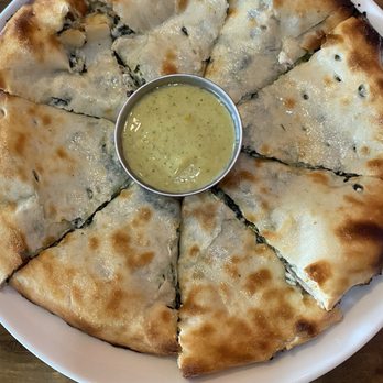 Masala Waves - appetizer Spinach Dip Naan - Indian Near Me - Huntington Beach, California Masala Waves - appetizer Spinach Dip Naan - Indian Near Me - Huntington Beach, California