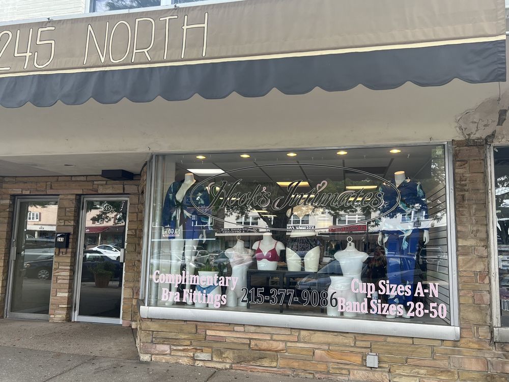 HOOKS INTIMATES Updated September 2024 245 N Keswick Ave, Glenside, Pennsylvania Lingerie