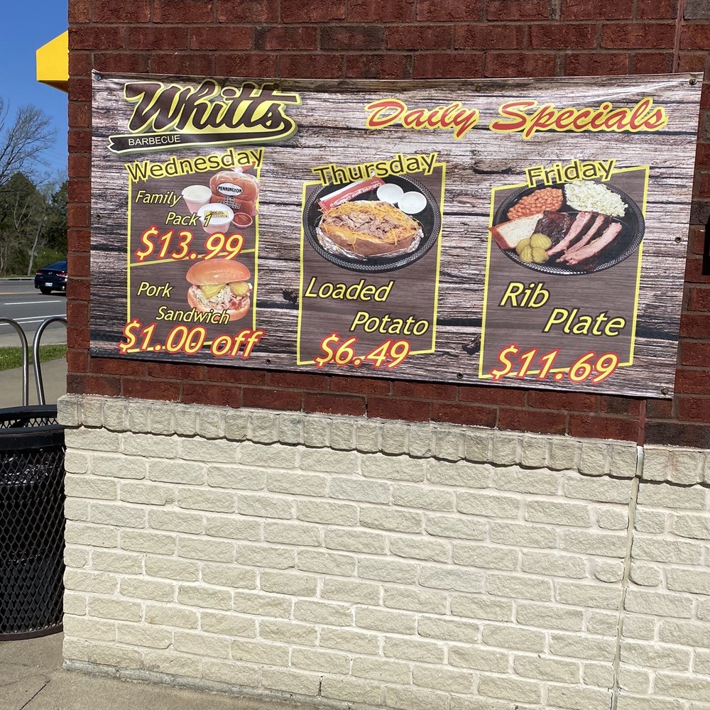 Whitt's Barbecue - Specials - Barbeque Near Me - Mount Juliet, Tennessee