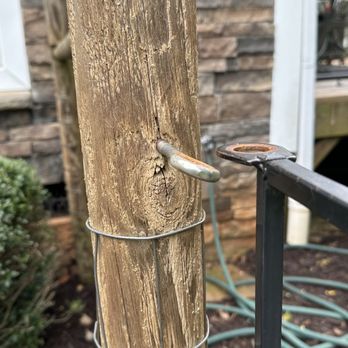 Robertson's Tree Service - Bent metal, split wood - Tree Services Near Me - Travelers Rest, South Carolina Robertson's Tree Service - Bent metal, split wood - Tree Services Near Me - Travelers Rest, South Carolina