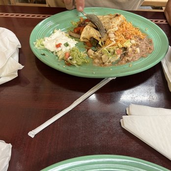 Agave Mexican Grill - Hubby loved his streak fajita casadilla - Mexican Near Me - Sneads, Florida