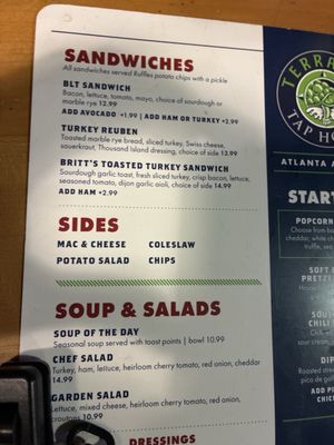 Menu photo 1 Terrapin Tap House Atlanta, GA