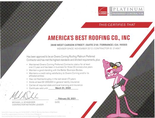 America's Best Roofing Company