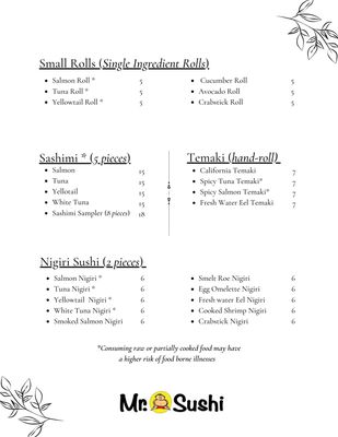 Menu photo 4 Mr Sushi Norman, OK