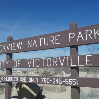 Rockview Nature Park - The sign indicating the front of the park. - Parks Near Me - Barstow, California