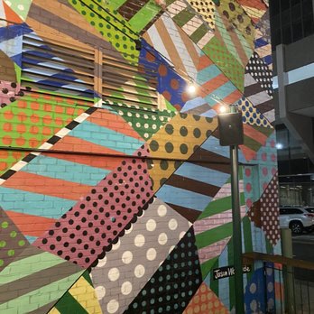 Continental Modern Pool Lounge - The wall mural outside. Very beautiful and creative! - Pool Halls Near Me - Arlington, Virginia