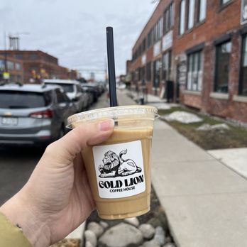 Gold Lion Coffee House - Iced Vanilla latte! - Coffee & Tea Near Me - Buffalo, New York
