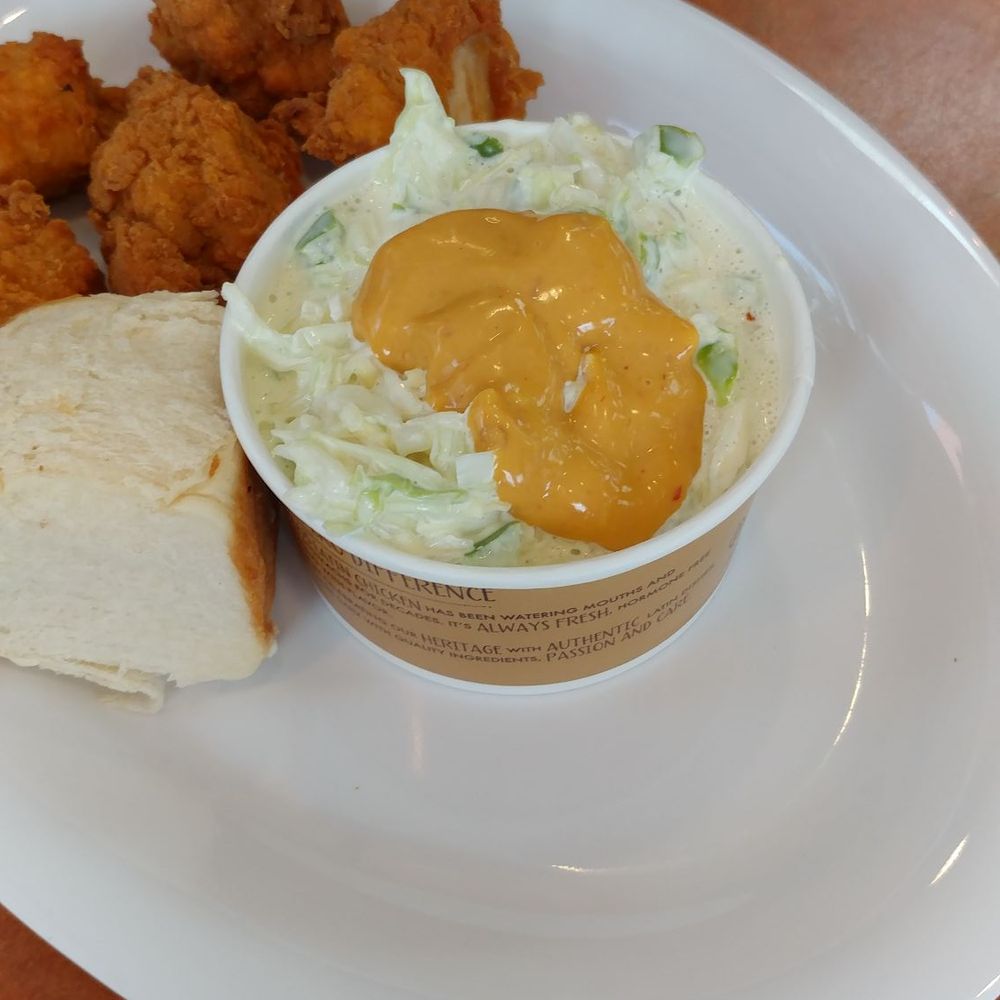 Pollo Campero - Making coleslaw nummy. Add chipotle mustard sauce, is sweet with honey too - Fast Food Near Me - Boynton Beach, Florida Pollo Campero - Making coleslaw nummy. Add chipotle mustard sauce, is sweet with honey too - Fast Food Near Me - Boynton Beach, Florida