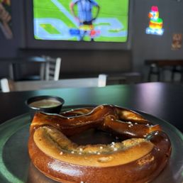 Pretzel with Cheese Dip Pretzel with Cheese Dip